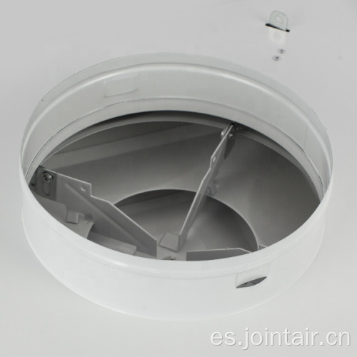 Ventilación de techo decorativo de acero con 2 paneles planos.